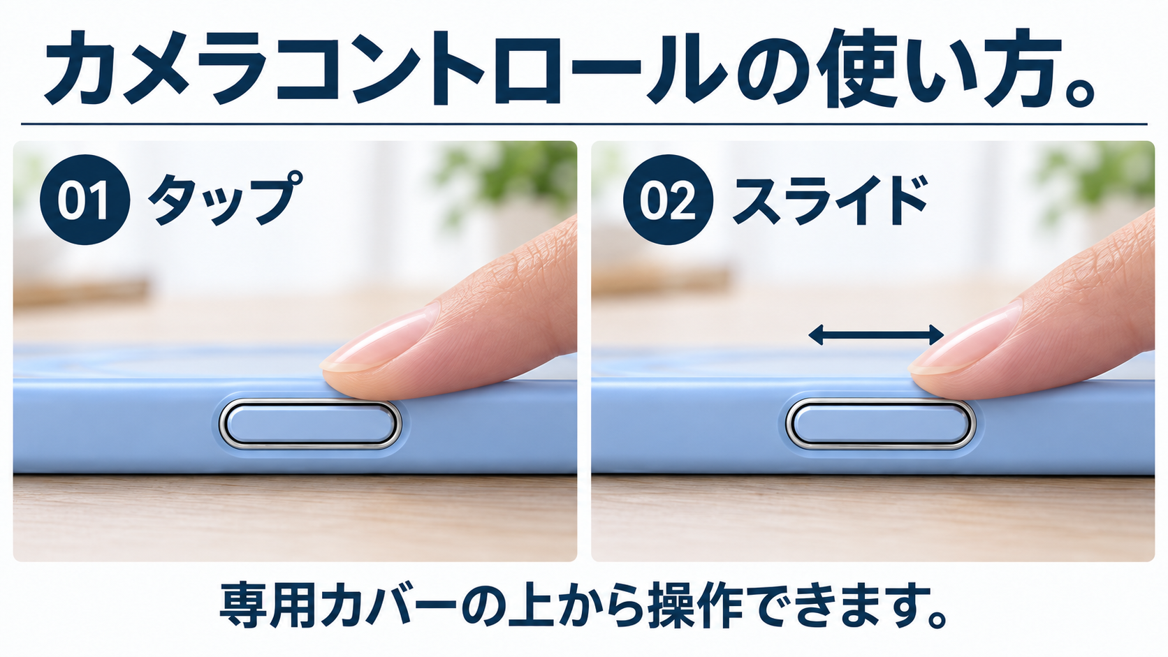 カメラコントロールの使い方。