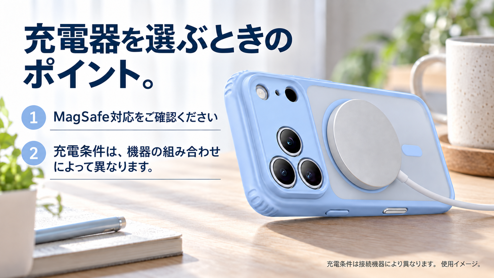 充電器を選ぶときのポイント。